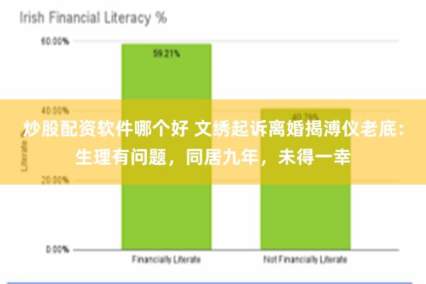 炒股配资软件哪个好 文绣起诉离婚揭溥仪老底：生理有问题，同居九年，未得一幸